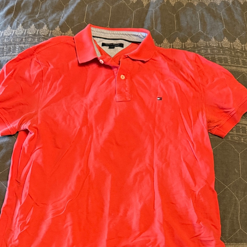 Tommy Hilfiger Men's Vibrant Red Polo
